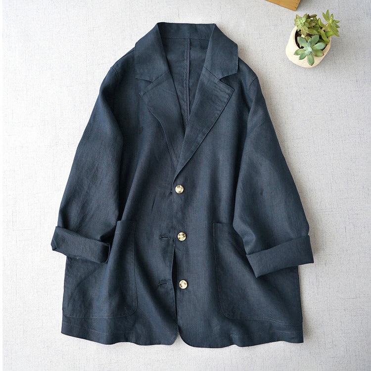Damen Stoffblazer Relaxed Fit Freizeit Elegant
