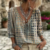 Bluse Damen Fließend Boho Casual