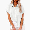 Damen Bluse mit Rundhalsausschnitt in Lässigem Stil für Alltag