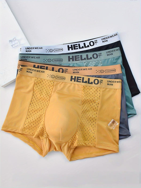 Herren Boxer Shorts Set aus Atmungsaktivem Funktionsmaterial für Alltag und Sport