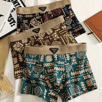 Boxershorts Set mit Aztekischen Grafiken und Hohem Tragekomfort