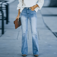 Dorothea | Damen Frühlings Jeans mit hoher Taille und geradem Schnitt