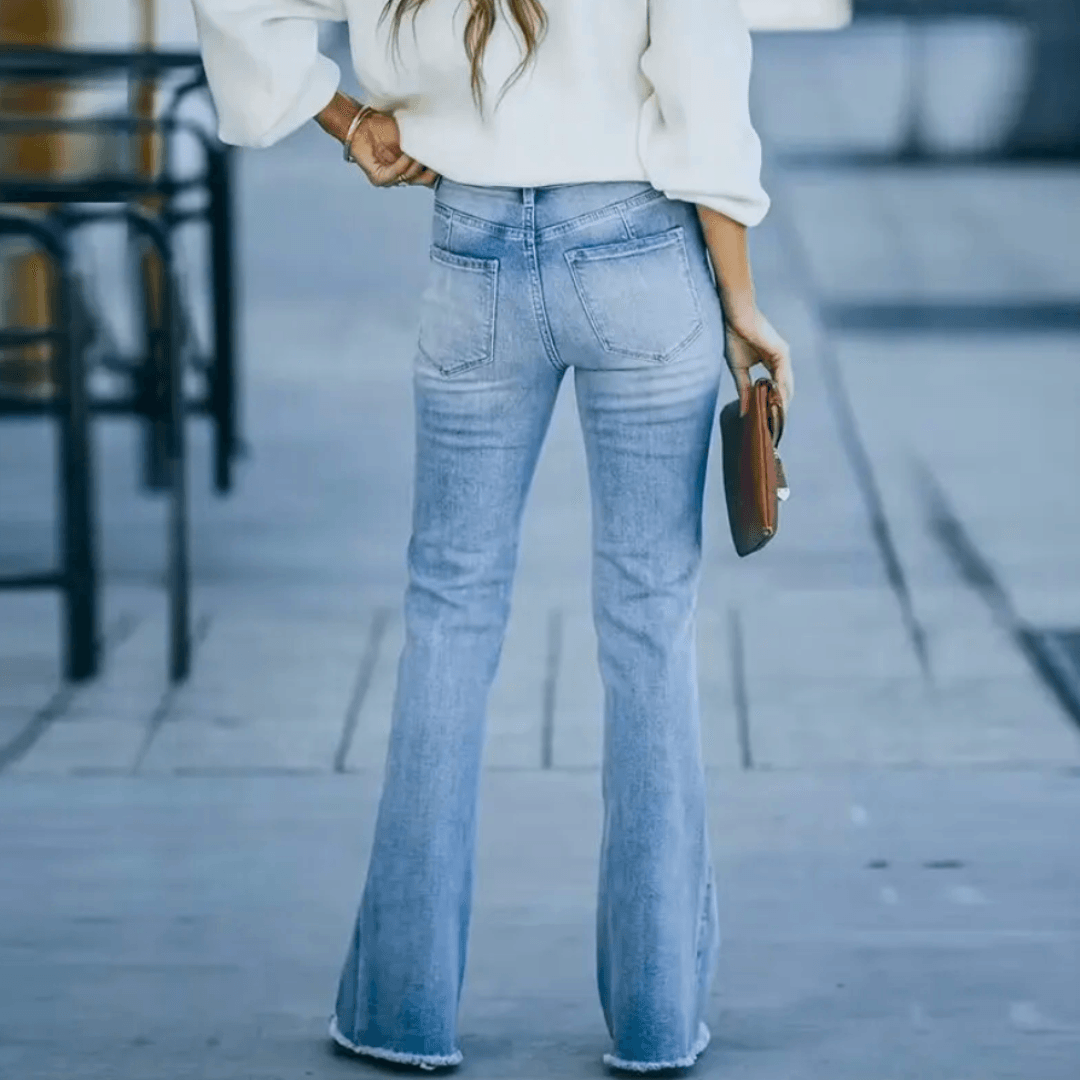 Dorothea | Damen Frühlings Jeans mit hoher Taille und geradem Schnitt 2