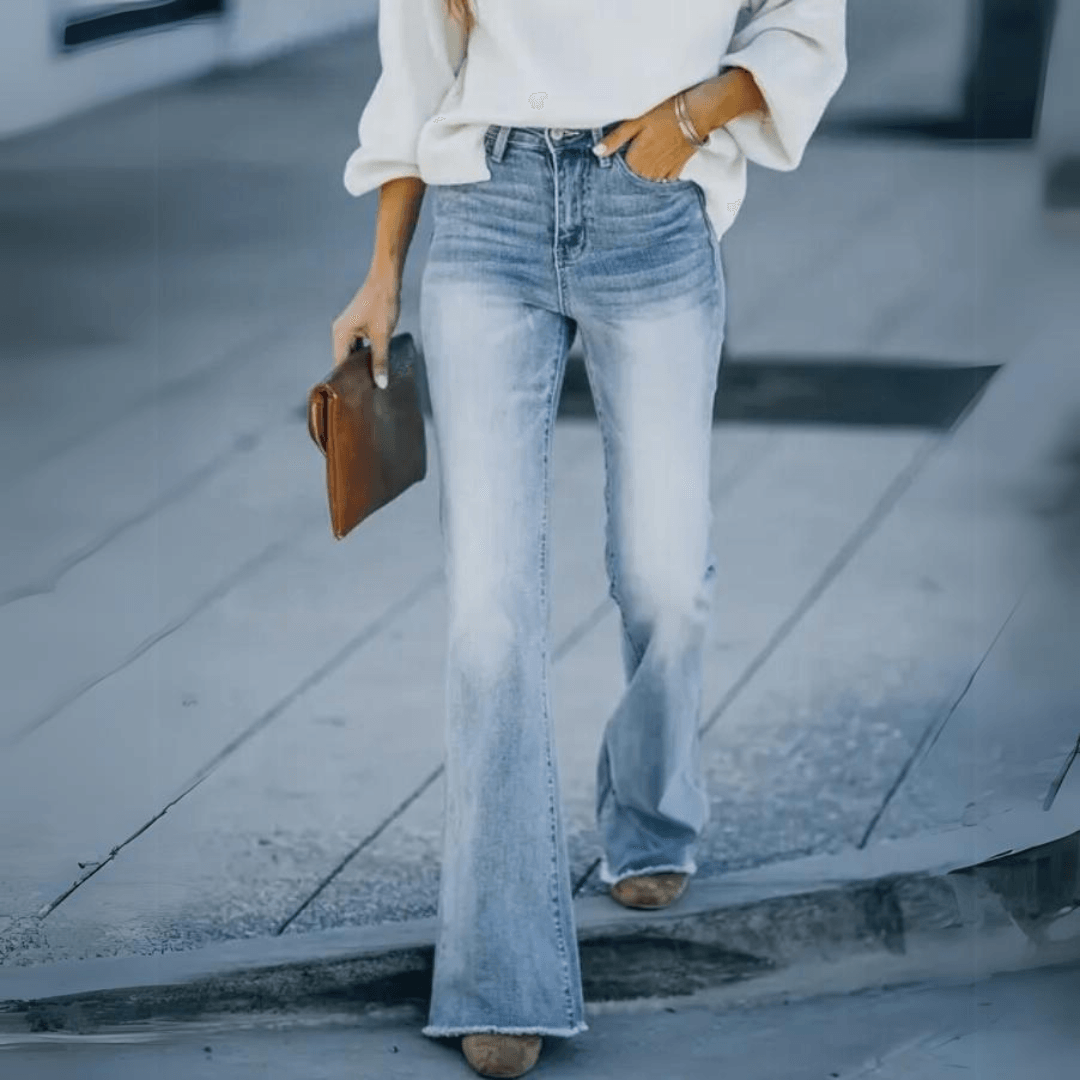 Dorothea | Damen Frühlings Jeans mit hoher Taille und geradem Schnitt 4