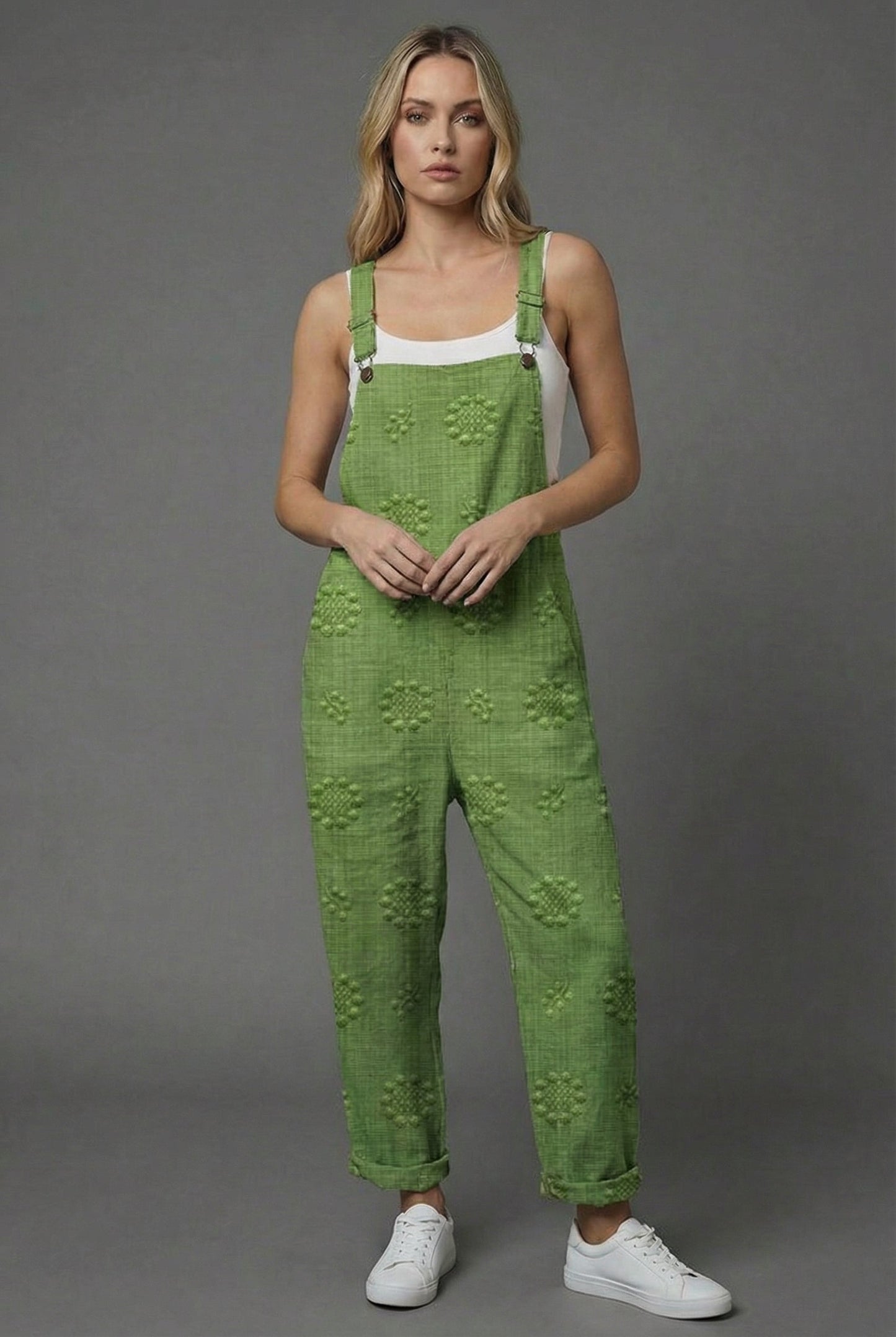 Jumpsuit Damen Relaxed Fit Sommer Casual mit floralem Print