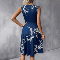 Sommerkleid Damen Regular Fit Knielang Freizeit