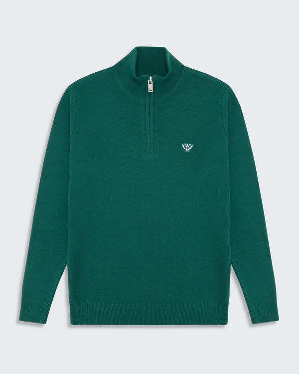 Pullover Damen Regular Fit Freizeit Quarter Zip