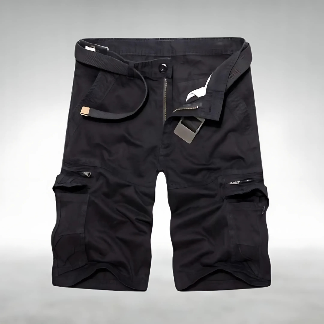 Edmund Zuverlässige Cargo-Shorts mit Gürtel und Taschen für Herren 0