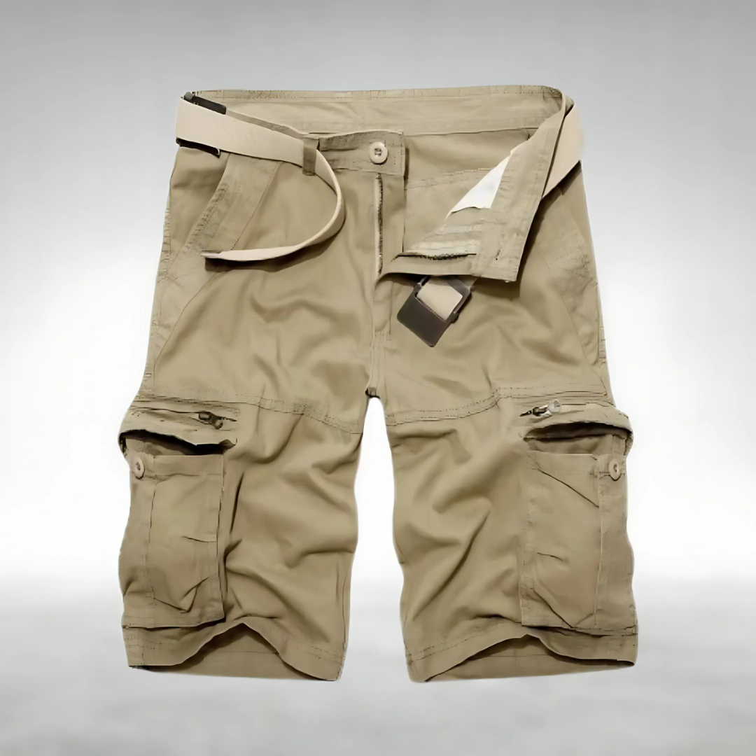 Edmund Zuverlässige Cargo-Shorts mit Gürtel und Taschen für Herren 1