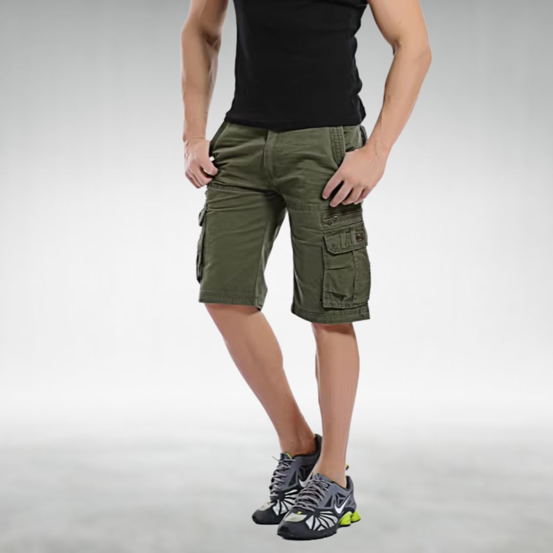 Edmund Zuverlässige Cargo-Shorts mit Gürtel und Taschen für Herren 5