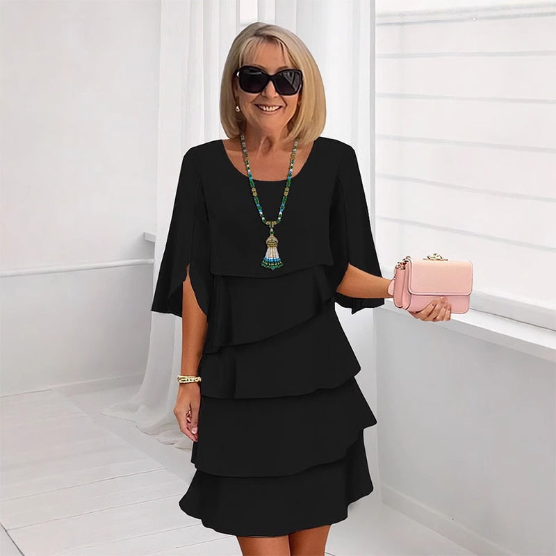 Elegante Kleider Damen | Puffärmel Kleid aus Hochwertigem Stoff | Vielseitig für Festliche Anlässe 10