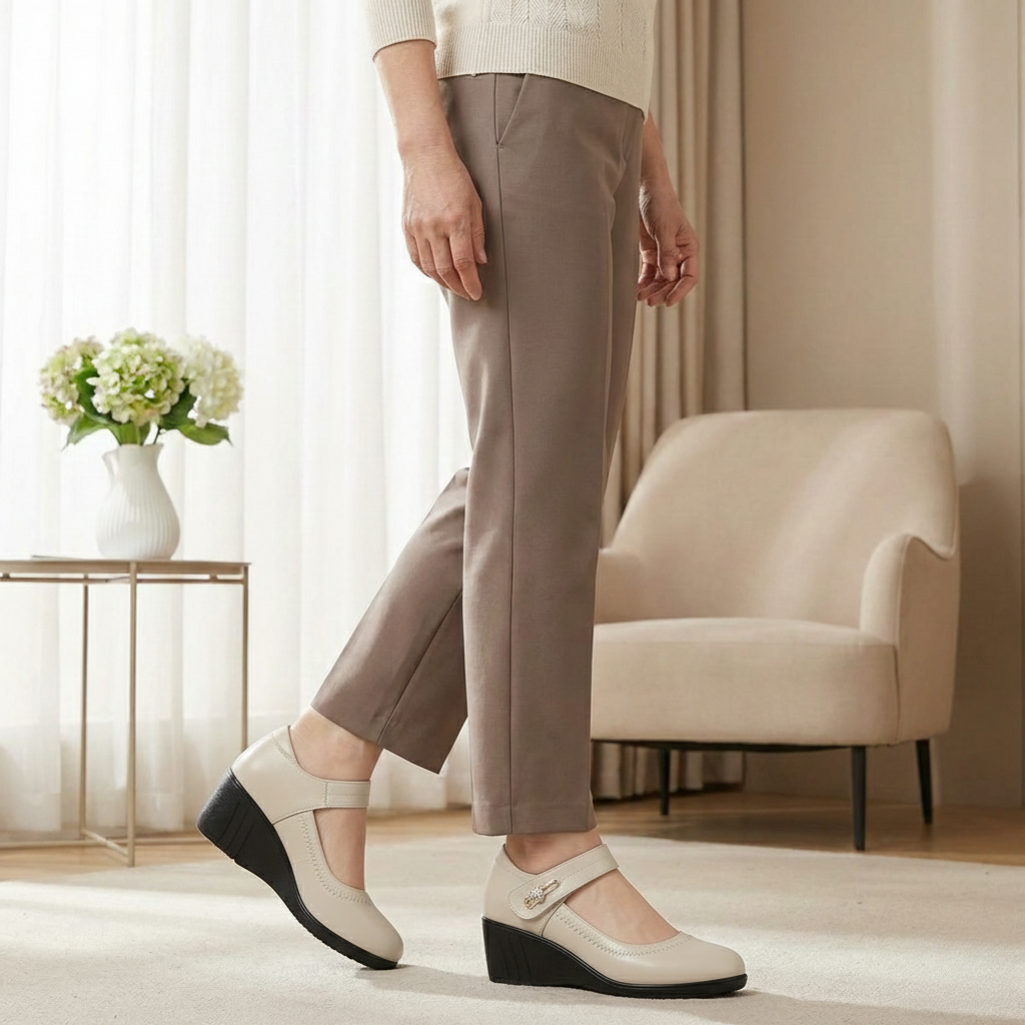 Elegante Komfortschuhe | Mittelhohe Absatzschuhe mit Anpassbarem Riemen | Atmungsaktives Design für Ganztägigen Komfort 2