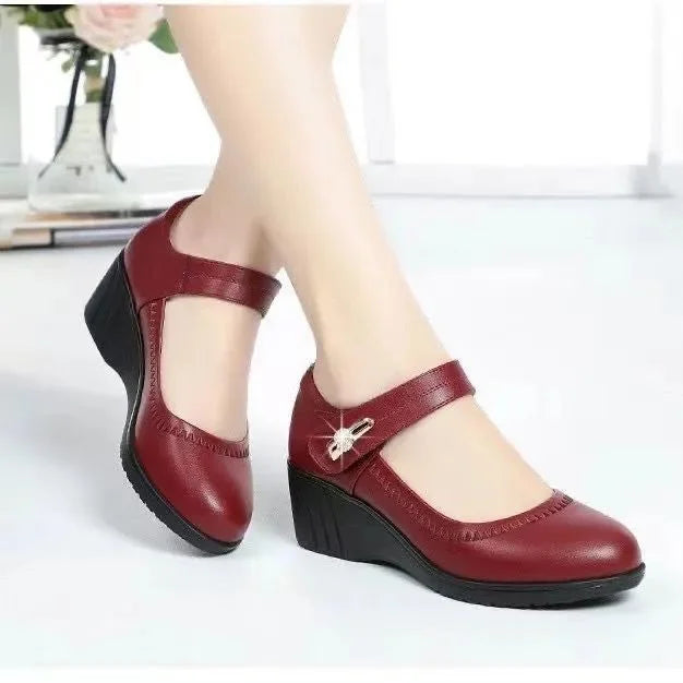 Elegante Komfortschuhe | Mittelhohe Absatzschuhe mit Anpassbarem Riemen | Atmungsaktives Design für Ganztägigen Komfort 3
