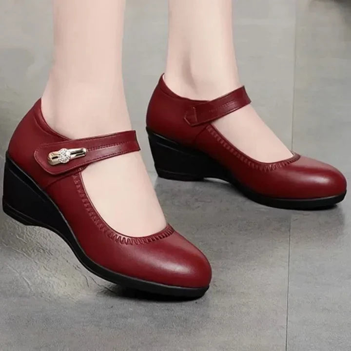 Elegante Komfortschuhe | Mittelhohe Absatzschuhe mit Anpassbarem Riemen | Atmungsaktives Design für Ganztägigen Komfort 6