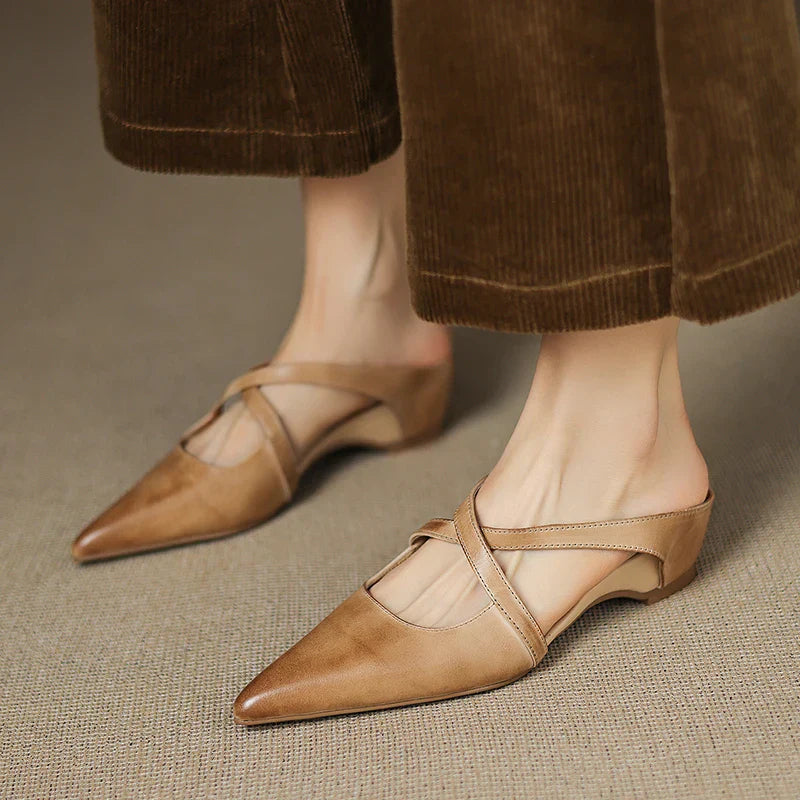 Elegante Pantoletten Damen aus Echtem Leder mit Gepolsterter Innensohle | Stilvolles Design für Komfort und Eleganz 8