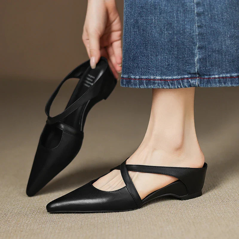 Elegante Pantoletten Damen aus Echtem Leder mit Gepolsterter Innensohle | Stilvolles Design für Komfort und Eleganz 9