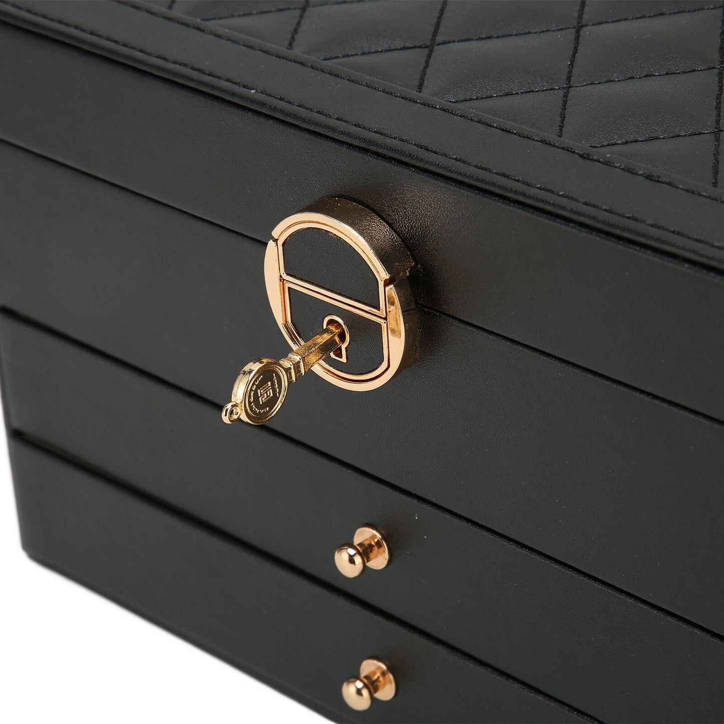 Elegante Schmuckschatulle | Mehrschichtiges Design aus Leder | Stilvolle Aufbewahrung für Ihren Schmuck 5