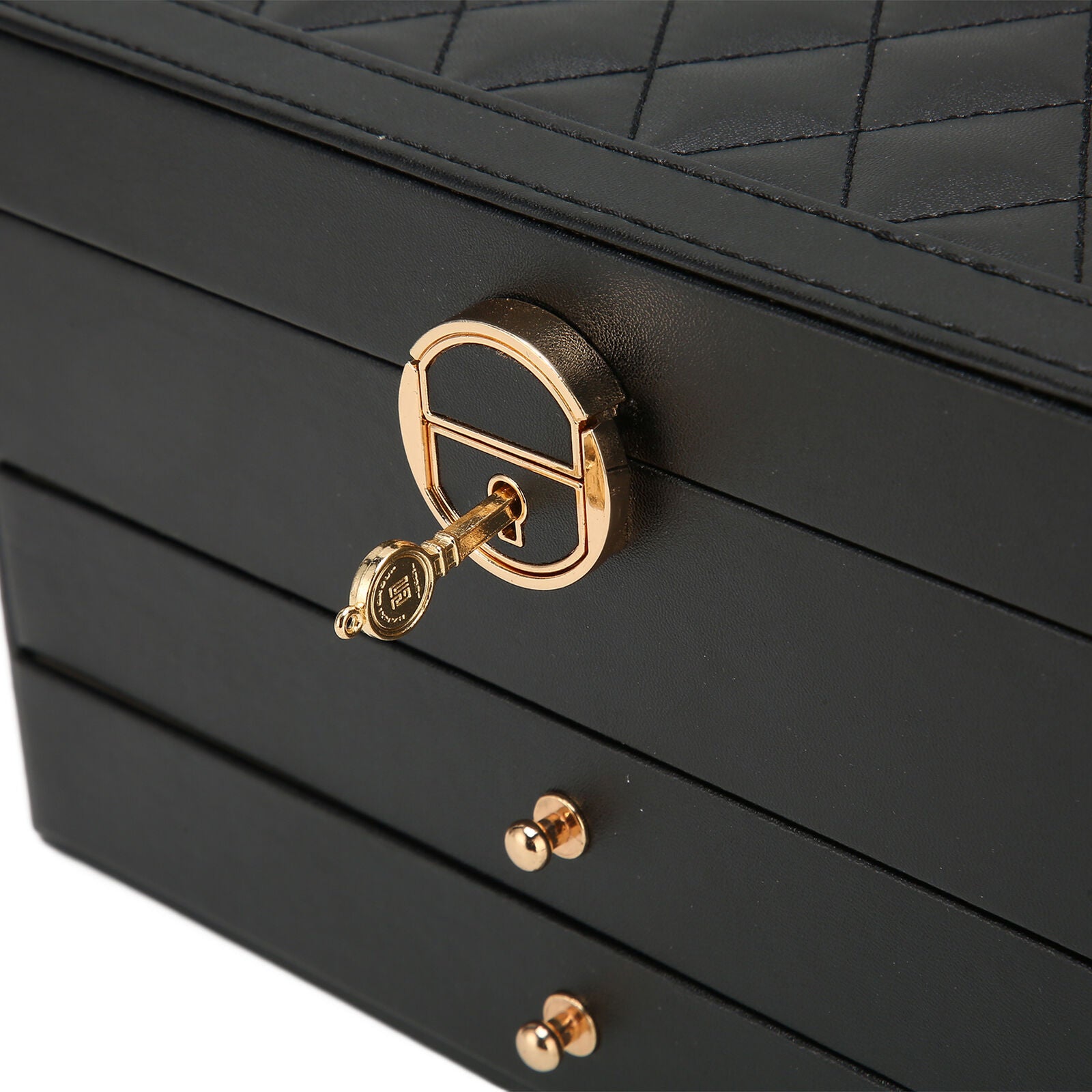 Elegante Schmuckschatulle | Mehrschichtiges Design aus Leder | Stilvolle Aufbewahrung für Ihren Schmuck 5