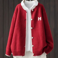 Elegante Strickjacke Damen | Klassischer Cardigan mit Übergrößen-Schnitt