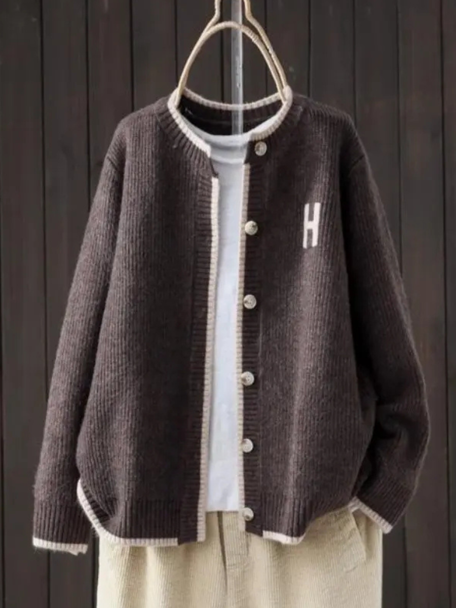 Elegante Strickjacke Damen | Klassischer Cardigan mit Übergrößen-Schnitt | Bequeme Strickjacke für Stil und Komfort 2