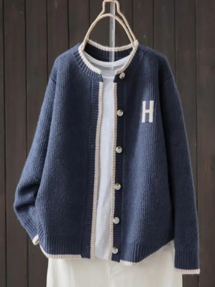Elegante Strickjacke Damen | Klassischer Cardigan mit Übergrößen-Schnitt | Bequeme Strickjacke für Stil und Komfort 3