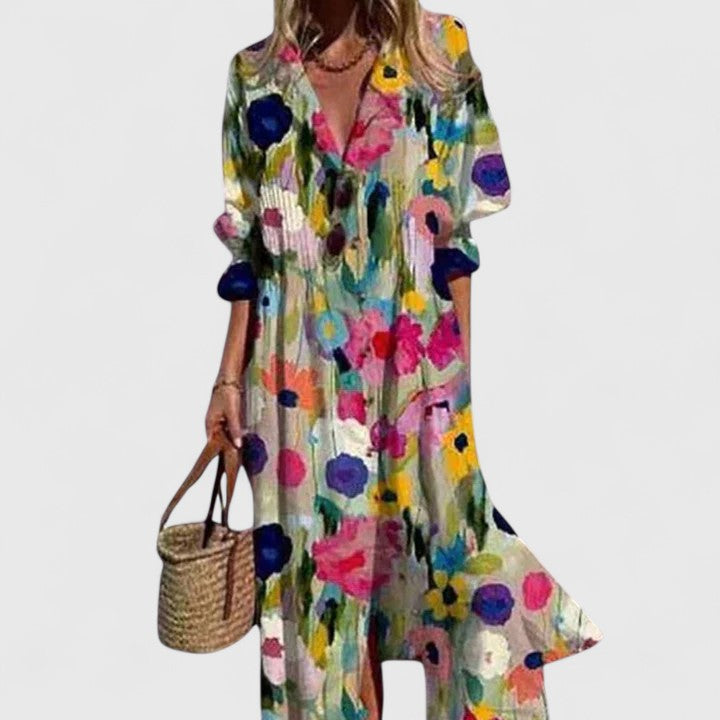 Elegantes Boho-Kleid für Damen mit Lebhaften Farben für Jeden Anlass 2