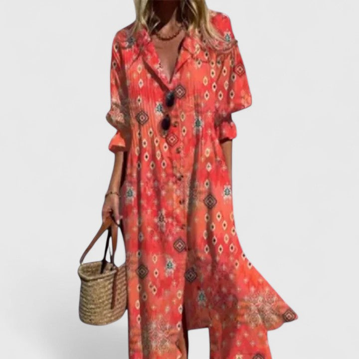 Elegantes Boho-Kleid für Damen mit Lebhaften Farben für Jeden Anlass 5