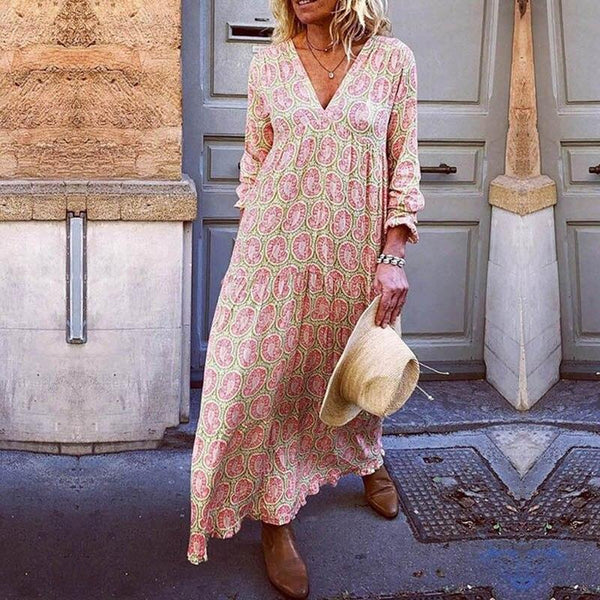 Maxikleid Damen Luftig & Elegant für den Sommer Modisches Boho-Kleid Aktuelle Saison
