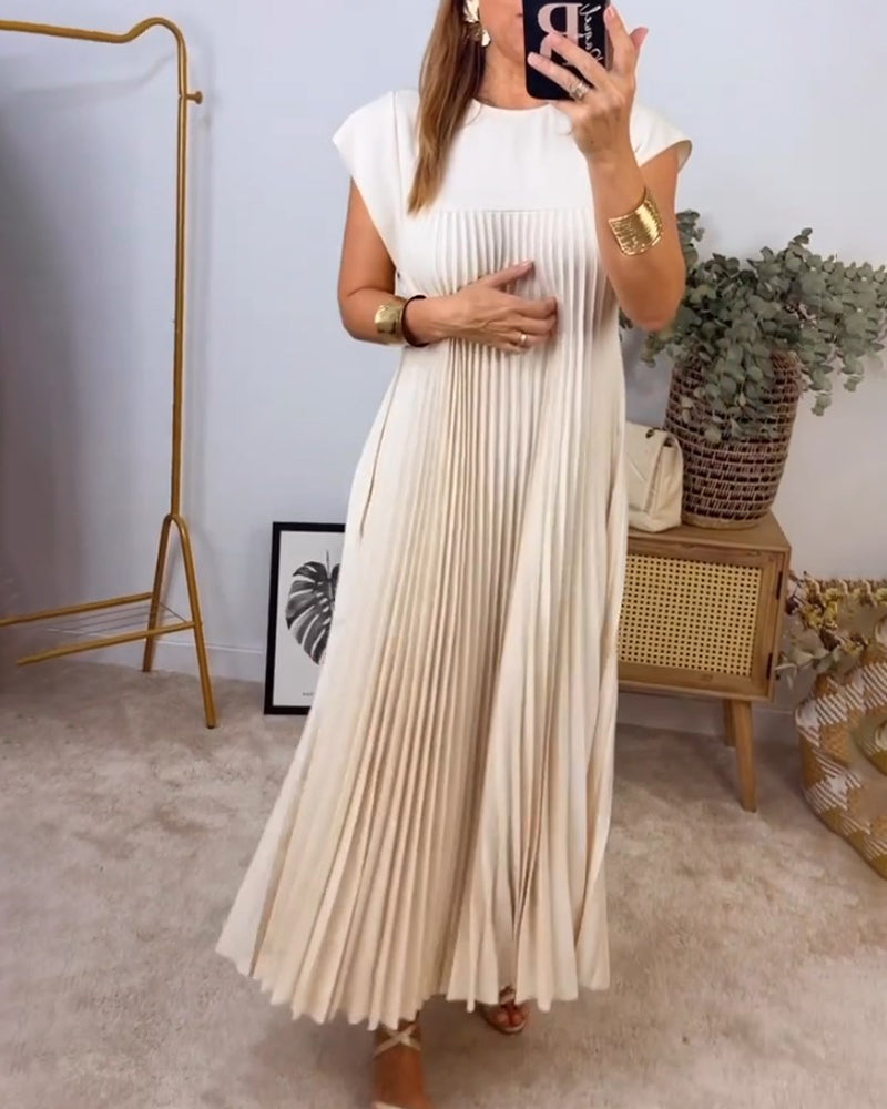 Elegantes Maxikleid | Ärmelloses Design mit Falten für Stil und Komfort | Perfekt für Sommer und Abendveranstaltungen 3
