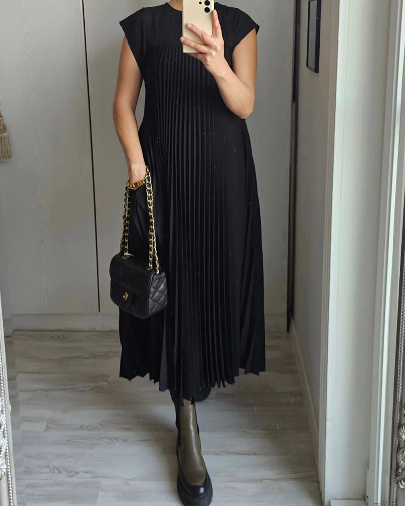 Elegantes Maxikleid | Ärmelloses Design mit Falten für Stil und Komfort | Perfekt für Sommer und Abendveranstaltungen 7