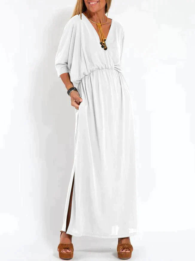 Elegantes Maxikleid | Schwarzes Kleid Lange mit Tiefem V-Ausschnitt | Zeitloser Stil für Jedes Event 7
