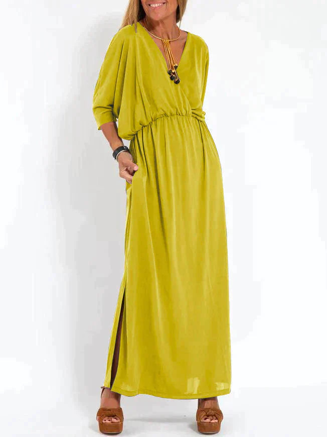 Elegantes Maxikleid | Schwarzes Kleid Lange mit Tiefem V-Ausschnitt | Zeitloser Stil für Jedes Event 8