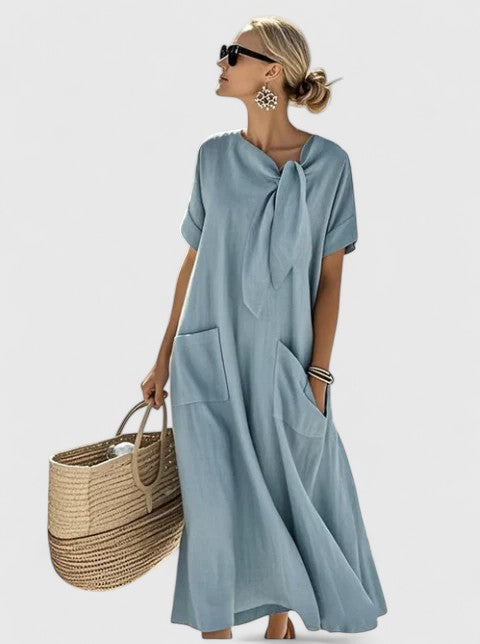 Sommerkleid Damen Maxi Regular Fit Freizeit Strand