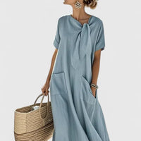 Sommerkleid Damen Maxi Regular Fit Freizeit Strand