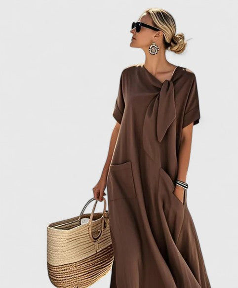 Sommerkleid Damen Maxi Regular Fit Freizeit Strand