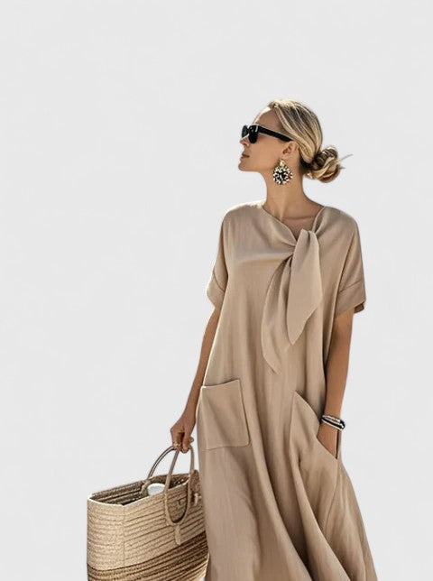 Sommerkleid Damen Maxi Regular Fit Freizeit Strand