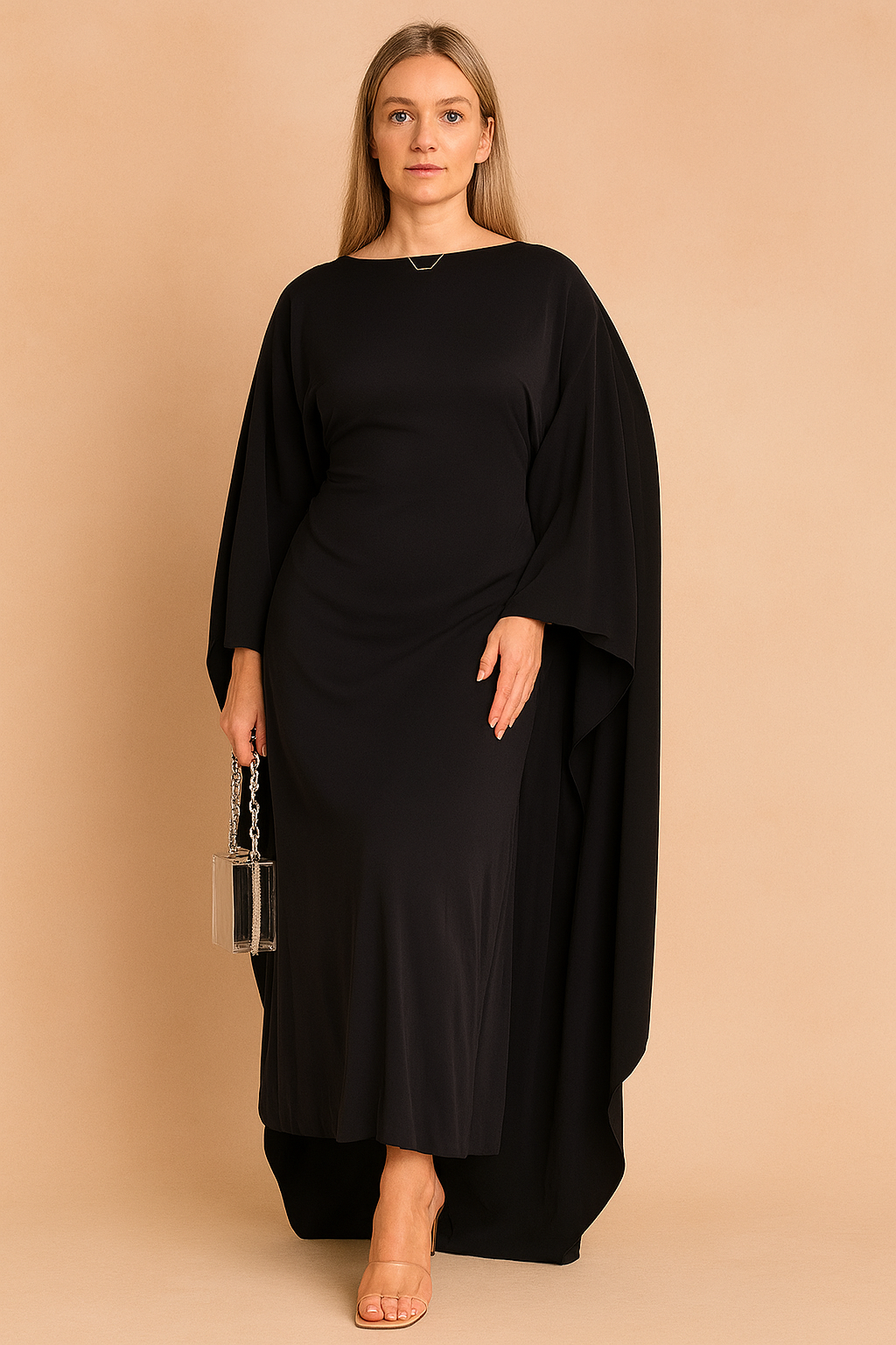 Kleid Damen Oversize Elegant Festlich Lang