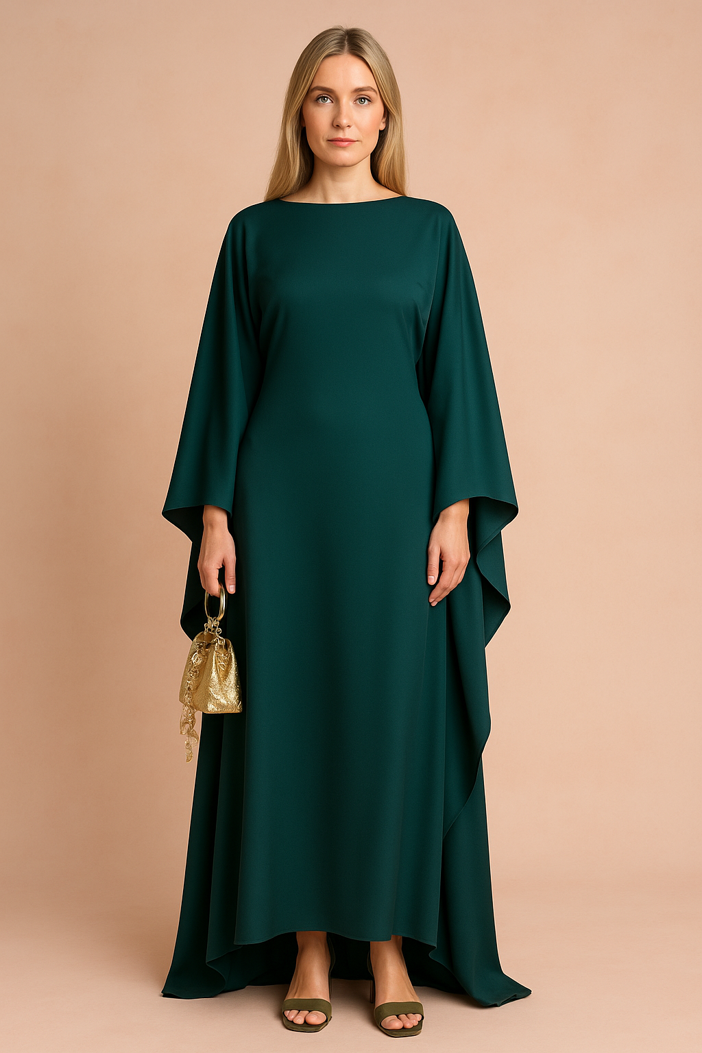 Kleid Damen Oversize Elegant Festlich Lang