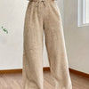 Teddy Jogginghose Loungehose Damen Relaxed Fit Winter Casual Teddy Sherpa