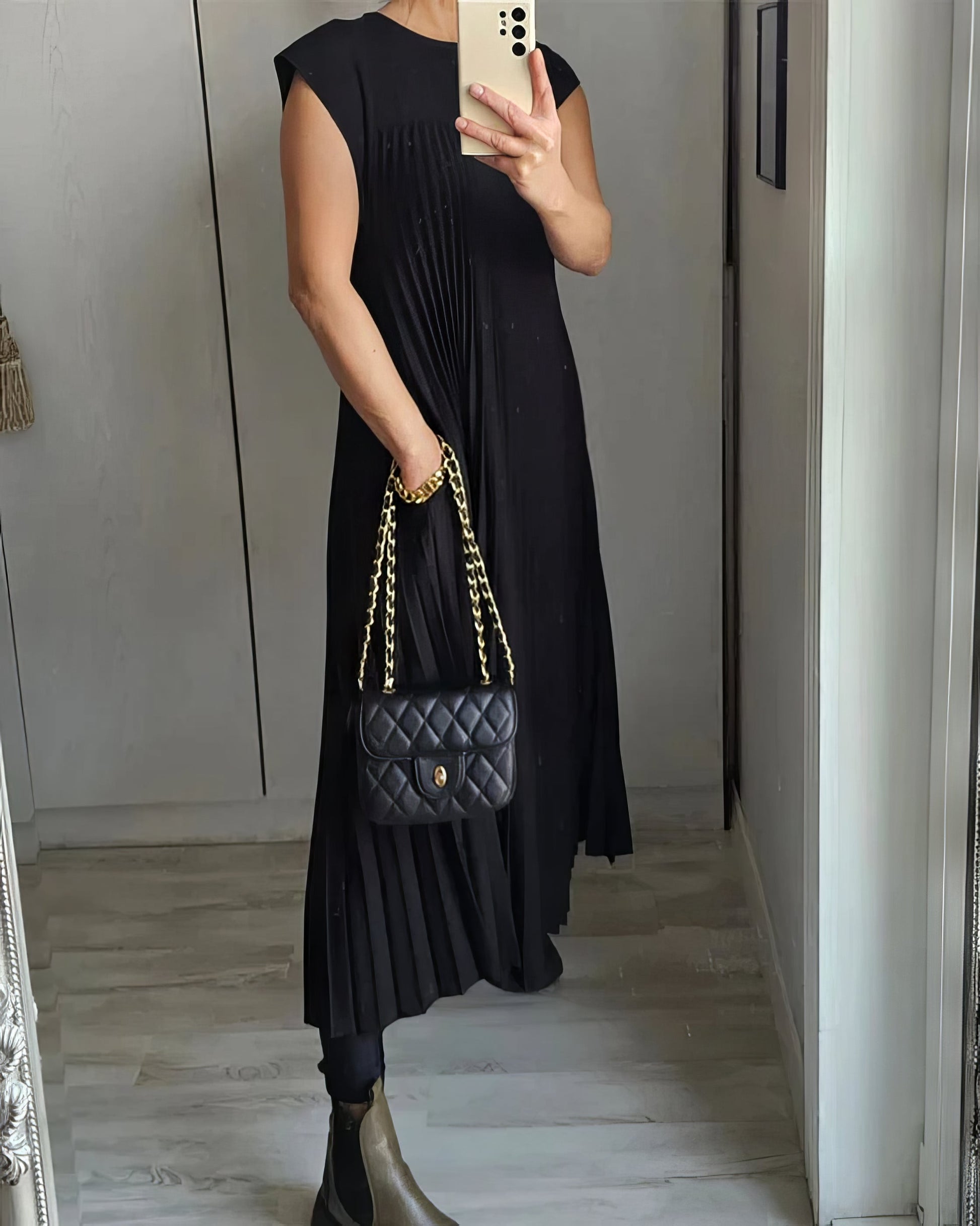 Genevieve | Ärmelloses Plisseekleid mit Bequemer Passform | Elegantes Design für Vielseitige Anlässe 11