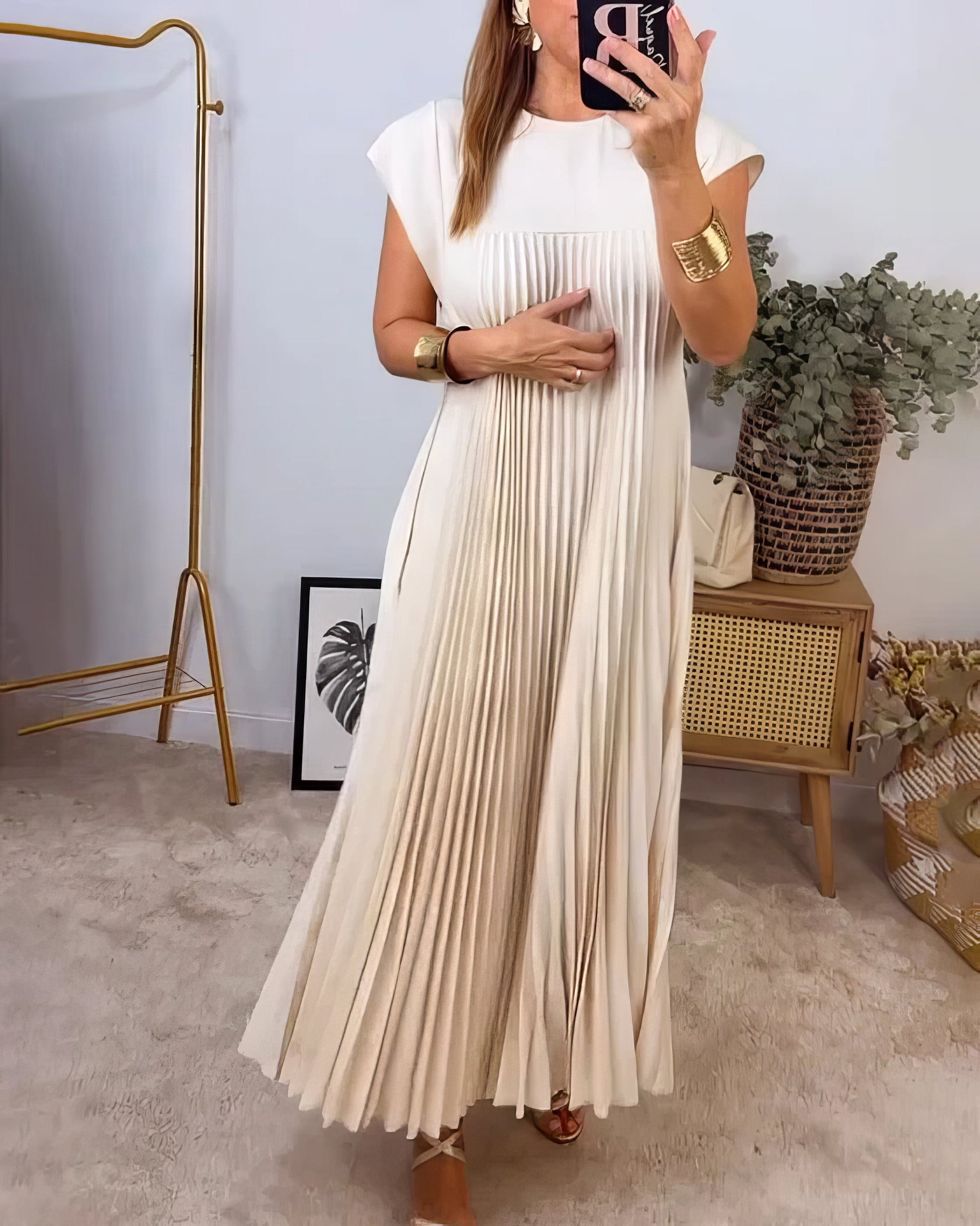 Genevieve | Ärmelloses Plisseekleid mit Bequemer Passform | Elegantes Design für Vielseitige Anlässe 4