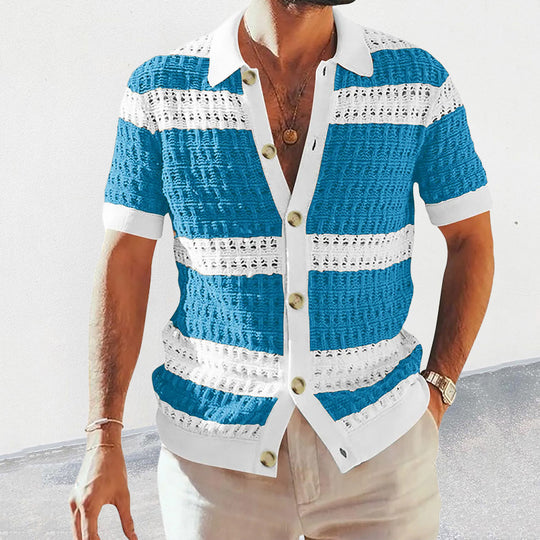 Gestricktes Herren Hemd mit Einzigartiger Textur | Bequem und Vielseitig für Jeden Anlass 2