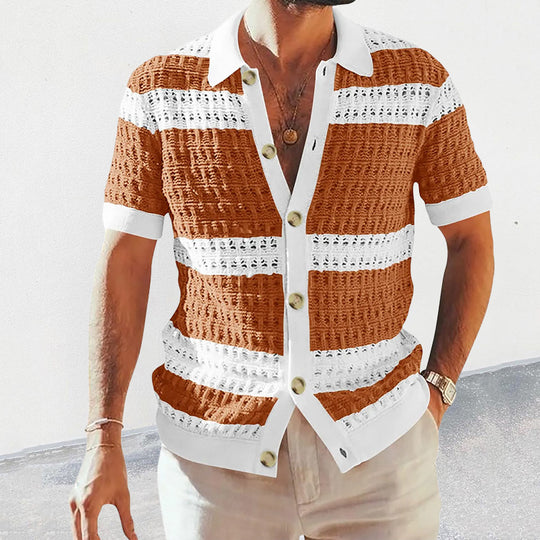 Gestricktes Herren Hemd mit Einzigartiger Textur | Bequem und Vielseitig für Jeden Anlass 3