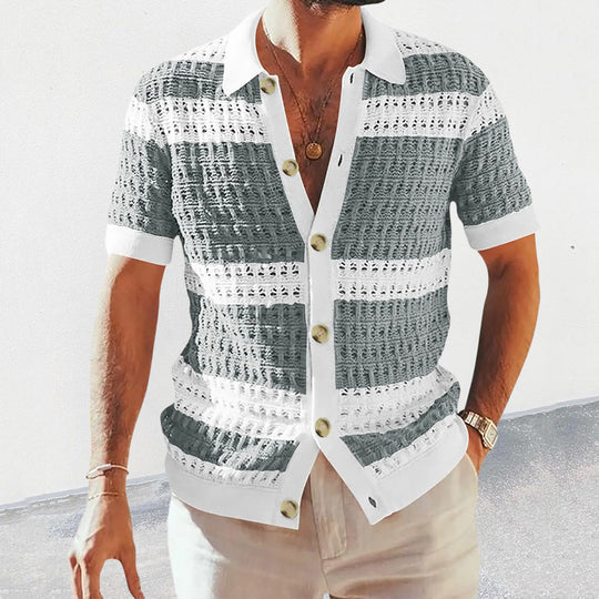 Gestricktes Herren Hemd mit Einzigartiger Textur | Bequem und Vielseitig für Jeden Anlass 4