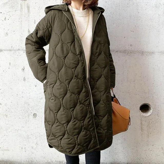 Parka Damen Gepolstert Mit Kapuze Freizeit Winter