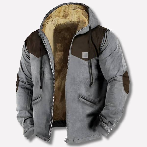 Kapuzenjacke Thermo Jacke Herren Regular Fit Winter
