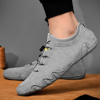 Herren Mokassins Freizeit Sportlicher Stil Grau Beige