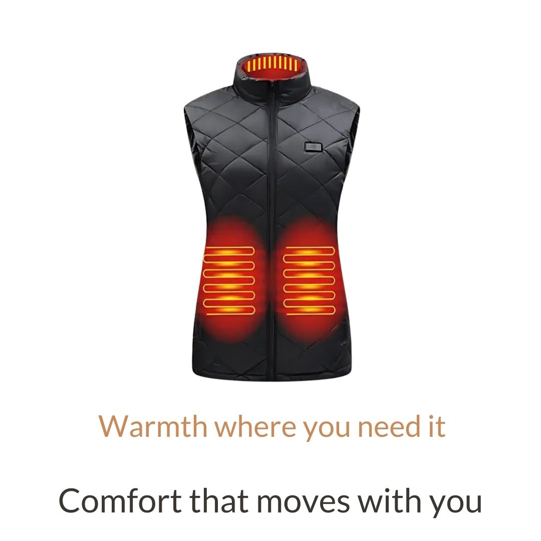 Beheizte Thermo Weste Damen Leicht 3 Heizstufen Outdoor