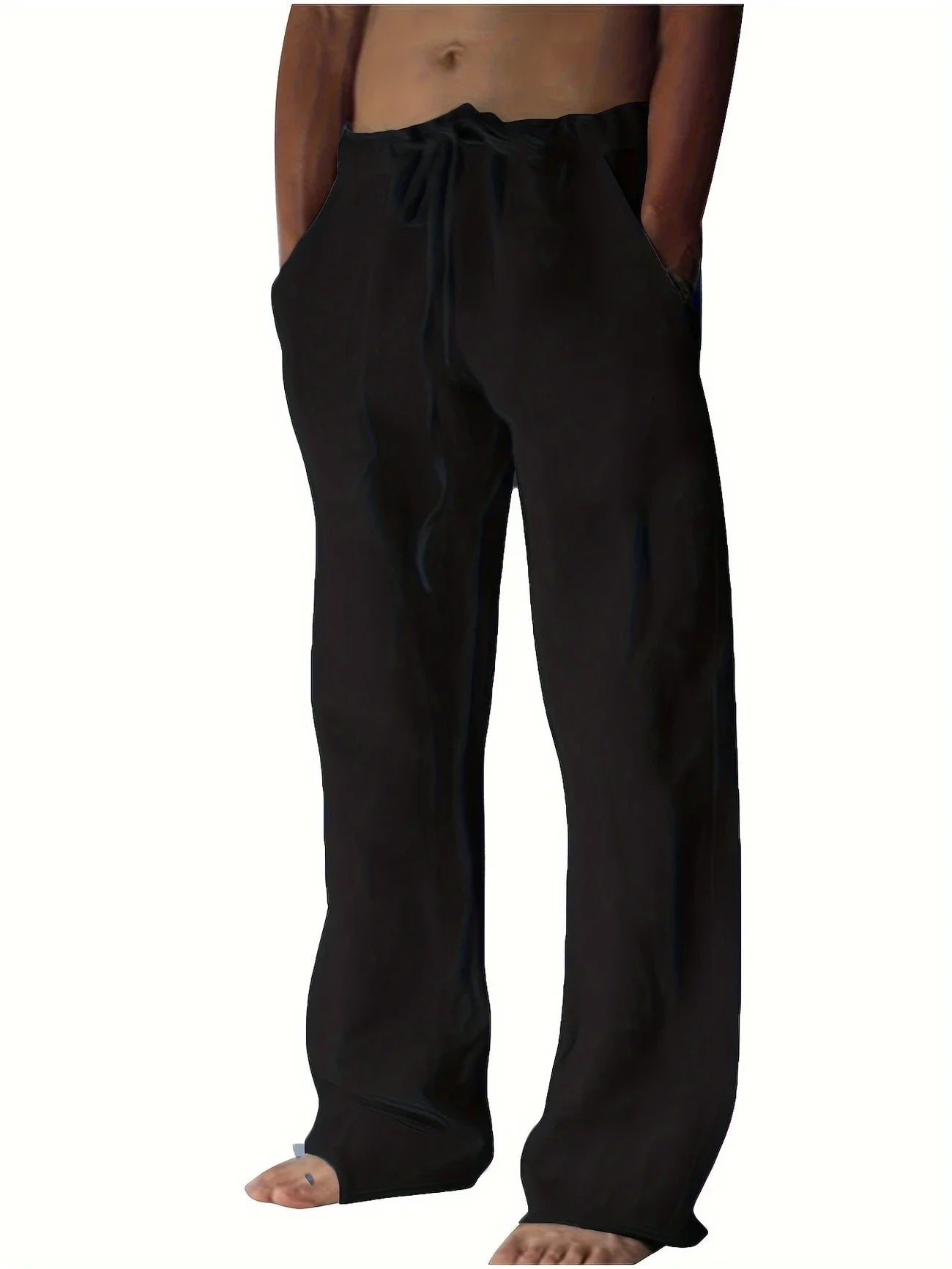 Herren Baggy Hose Relaxed Fit Freizeit Sommer