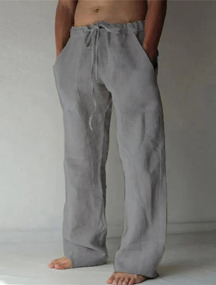 Herren Baggy Hose Relaxed Fit Freizeit Sommer